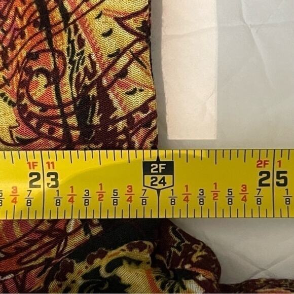 J Jill Paisley Black Brown Boho Forest Fairy Drop Waist Dress NWOT Size L - Picture 12 of 13